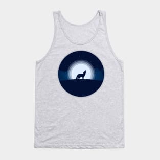 Cougar Howling Silhouette Tank Top